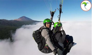 Paragliding in El Teide...