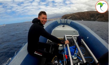 Buceo en barco en Tenerife...