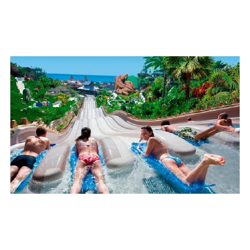 siam park teneryfa zjeżdżalnie wyścigowe