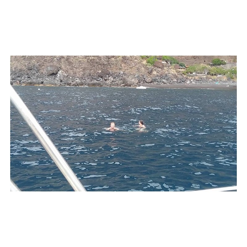 Baden im Ozean während der Yachtfahrt Teneriffa