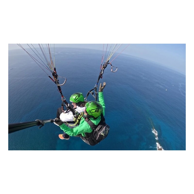 Paragliding over south coast Tenerife