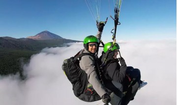 Lot paralotnią El Teide Teneryfa
