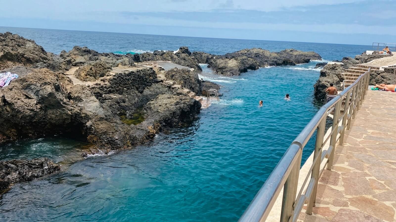 Natuurlijke lavabaden in Garachico op Tenerife