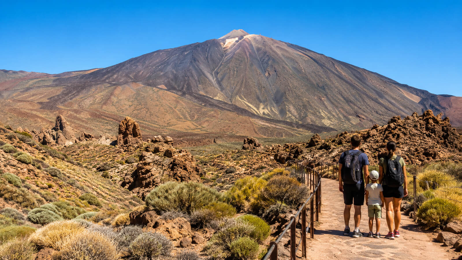 Vulkanisch landschap van Nationaal Park Teide op Tenerife